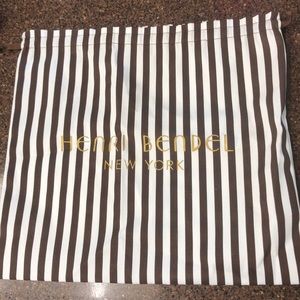 Henri Bendel drawstring dust bag. 16 3/4” x 15”
